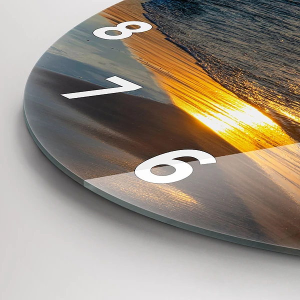 Wanduhr rund mit motiv Władysławowo Ostsee