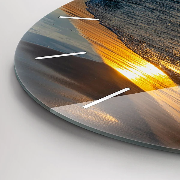 Wanduhr rund mit motiv Władysławowo Ostsee