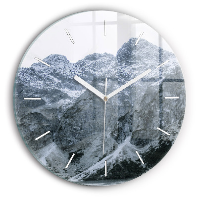 Wanduhr glas rund Morskie Oko im Tatra-Gebirge