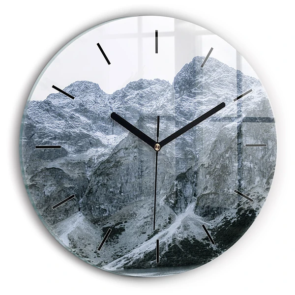 Wanduhr glas rund Morskie Oko im Tatra-Gebirge