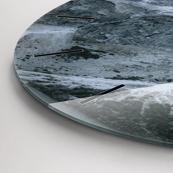 Wanduhr glas rund Morskie Oko im Tatra-Gebirge