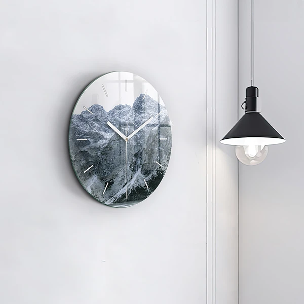 Wanduhr glas rund Morskie Oko im Tatra-Gebirge