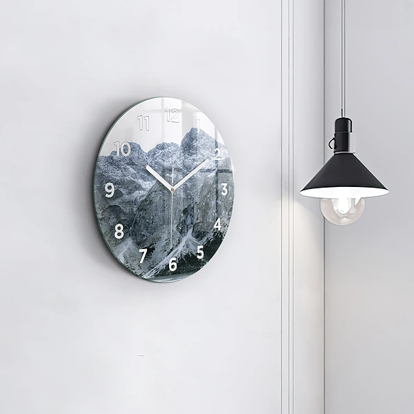 Wanduhr glas rund Morskie Oko im Tatra-Gebirge