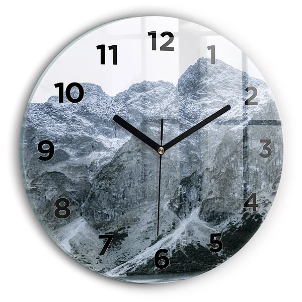 Wanduhr glas rund Morskie Oko im Tatra-Gebirge