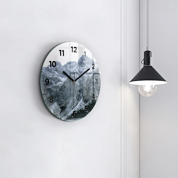 Wanduhr glas rund Morskie Oko im Tatra-Gebirge