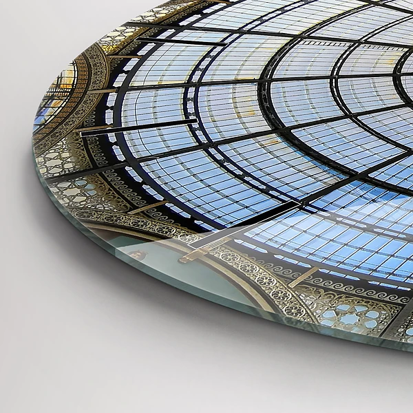 Wanduhr rund Mailänder Einkaufszentrum