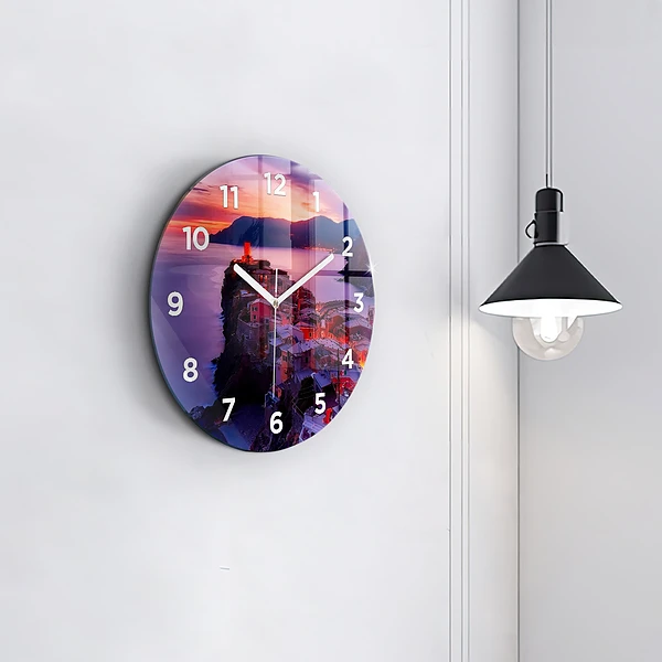 Wanduhr rund Inschrift der Erinnerungen
