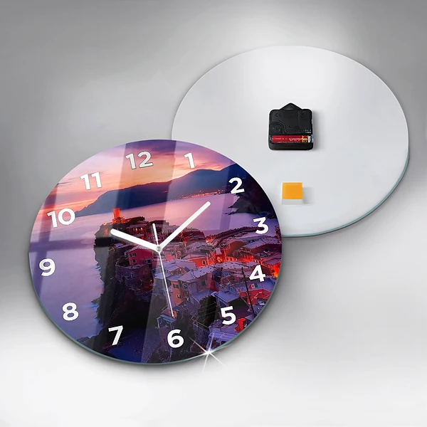 Wanduhr rund Inschrift der Erinnerungen