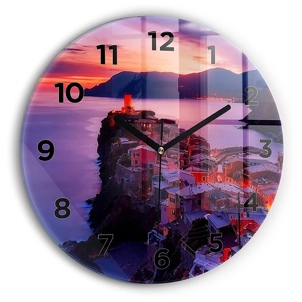 Wanduhr rund Inschrift der Erinnerungen