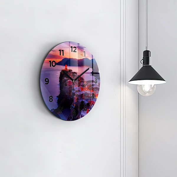Wanduhr rund Inschrift der Erinnerungen