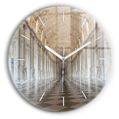 Wanduhr glas rund Das Museum La Veneria Reale