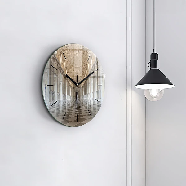 Wanduhr glas rund Das Museum La Veneria Reale