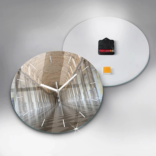 Wanduhr glas rund Das Museum La Veneria Reale