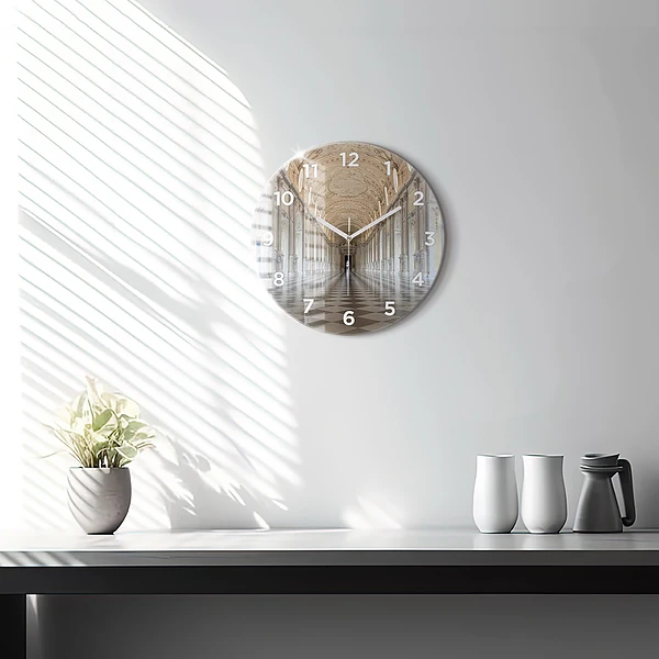 Wanduhr glas rund Das Museum La Veneria Reale