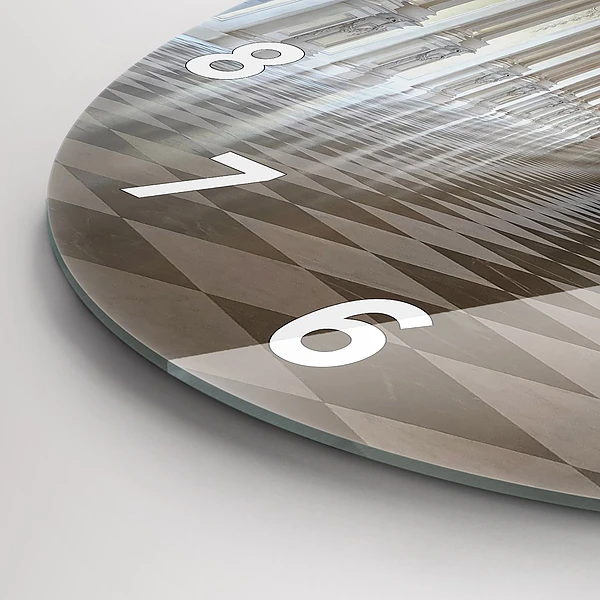 Wanduhr glas rund Das Museum La Veneria Reale