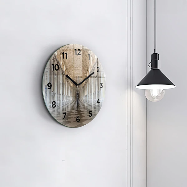 Wanduhr glas rund Das Museum La Veneria Reale