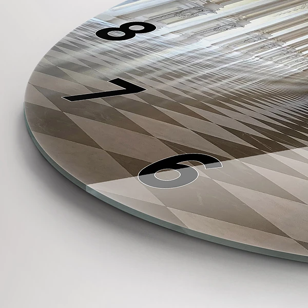 Wanduhr glas rund Das Museum La Veneria Reale