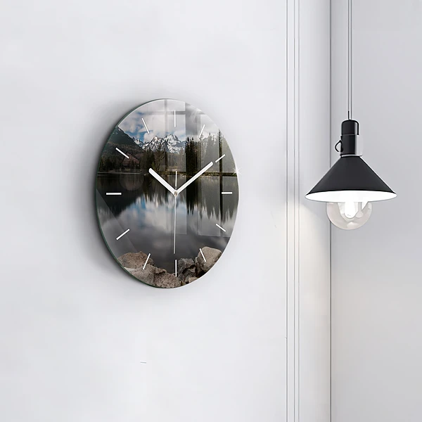 Wanduhr rund mit motiv Hohe Tatra in der Slowakei