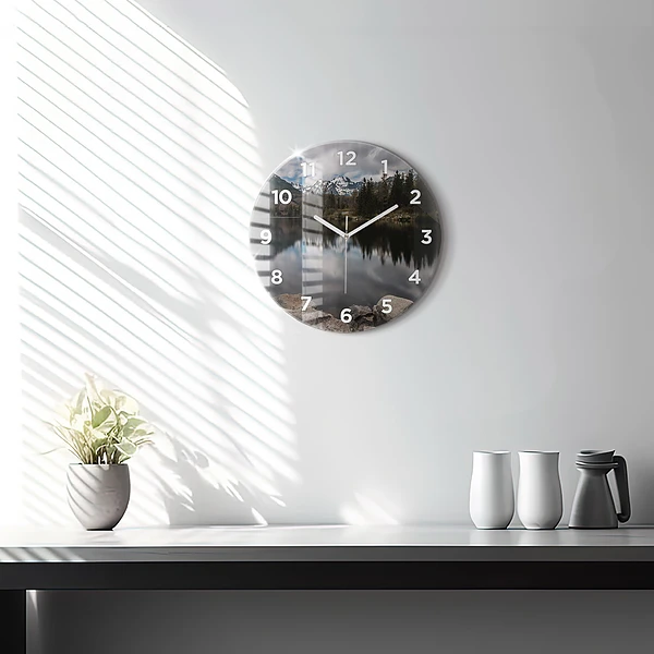 Wanduhr rund mit motiv Hohe Tatra in der Slowakei