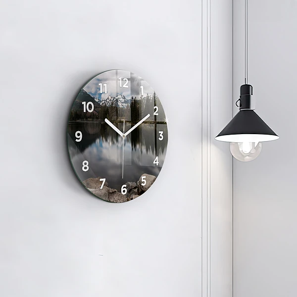 Wanduhr rund mit motiv Hohe Tatra in der Slowakei