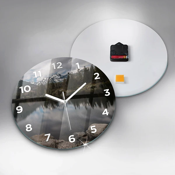 Wanduhr rund mit motiv Hohe Tatra in der Slowakei