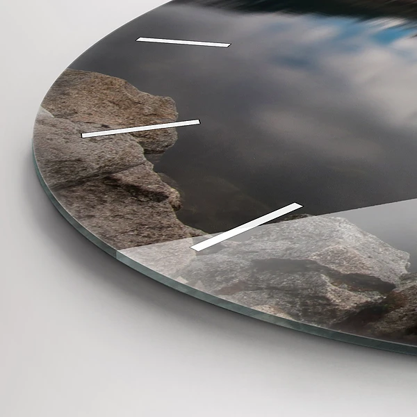 Wanduhr rund mit motiv Hohe Tatra in der Slowakei