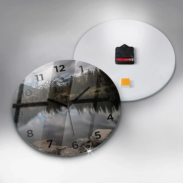 Wanduhr rund mit motiv Hohe Tatra in der Slowakei