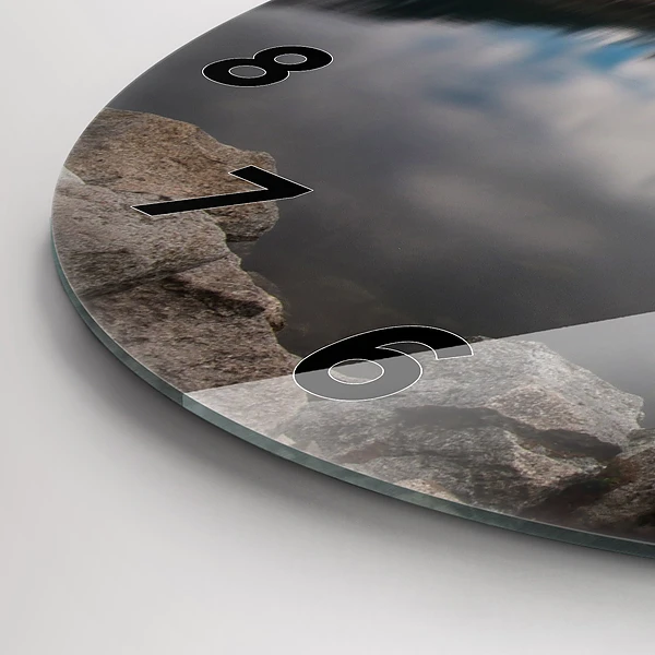 Wanduhr rund mit motiv Hohe Tatra in der Slowakei