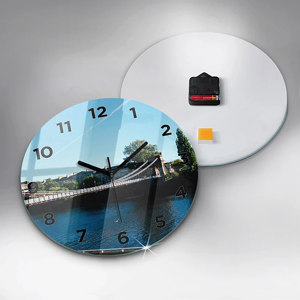 Wanduhr rund mit motiv Südportland Schottland
