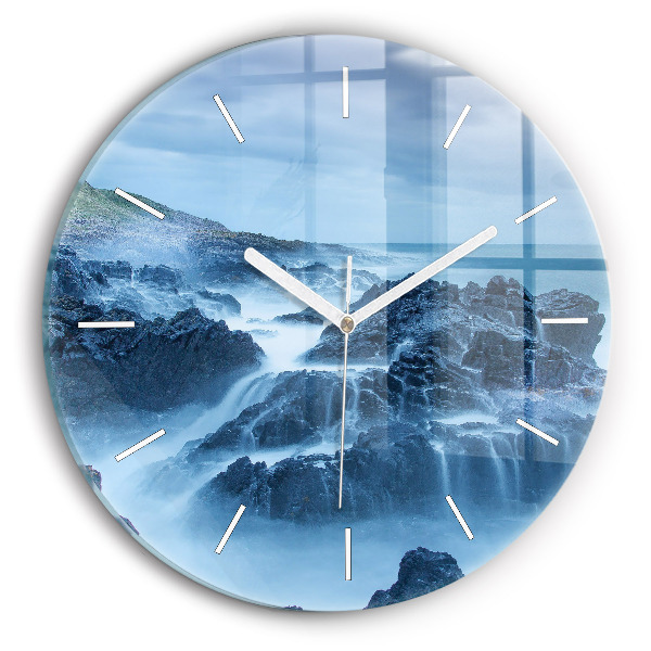Wanduhr rund mit motiv Leuchtturm