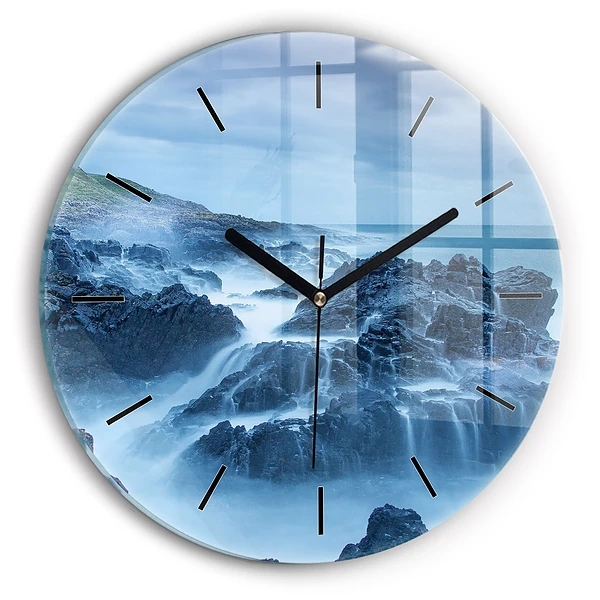 Wanduhr rund mit motiv Leuchtturm