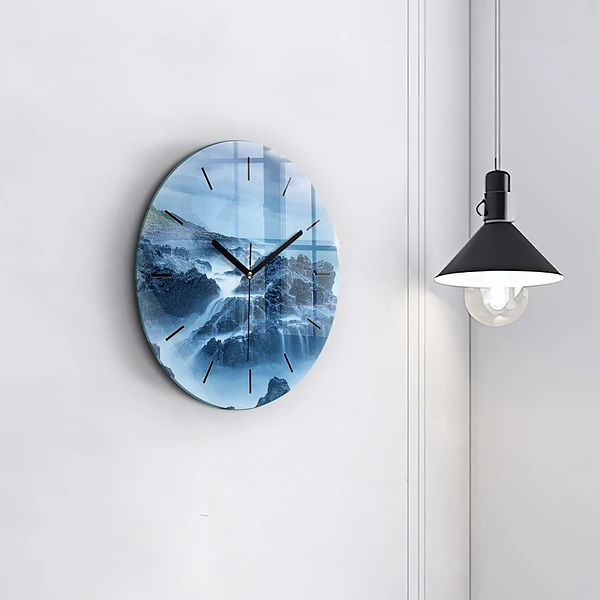Wanduhr rund mit motiv Leuchtturm