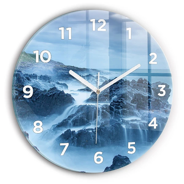 Wanduhr rund mit motiv Leuchtturm