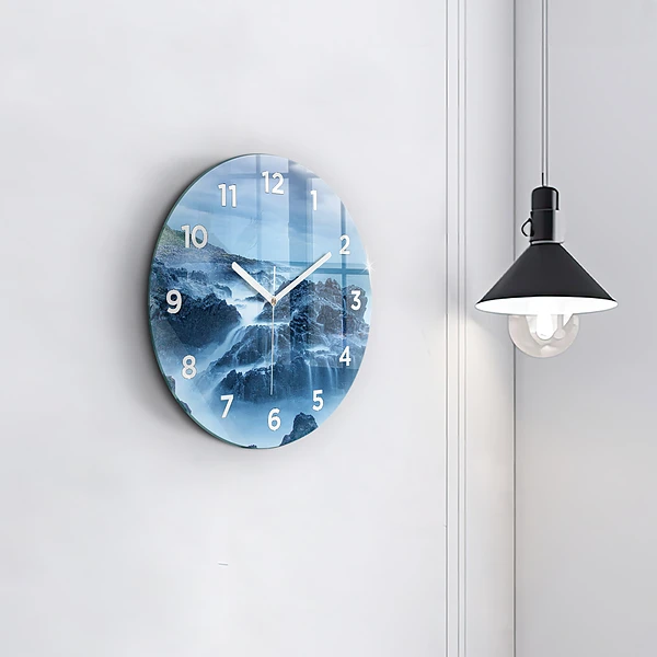 Wanduhr rund mit motiv Leuchtturm