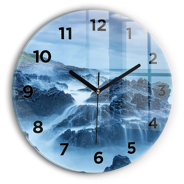 Wanduhr rund mit motiv Leuchtturm