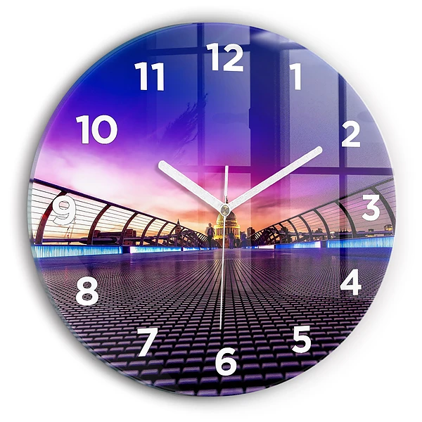 Wanduhr rund mit motiv St. Pauls Kathedrale
