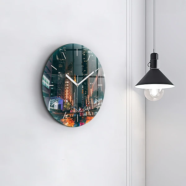 Wanduhr glas rund Hilton Hotel in Houston