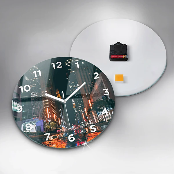 Wanduhr glas rund Hilton Hotel in Houston