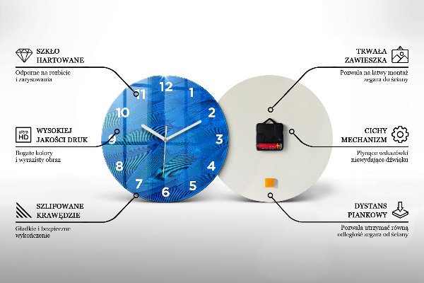 Wanduhr rund mit motiv Die felsige Straße von Yosemite