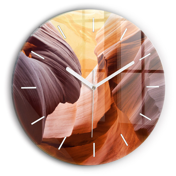 Wanduhr rund mit motiv Antilopenschlucht