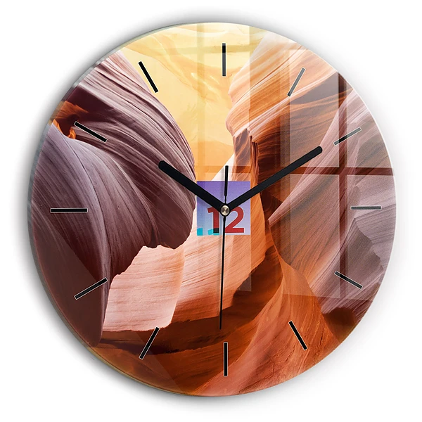 Wanduhr rund mit motiv Antilopenschlucht
