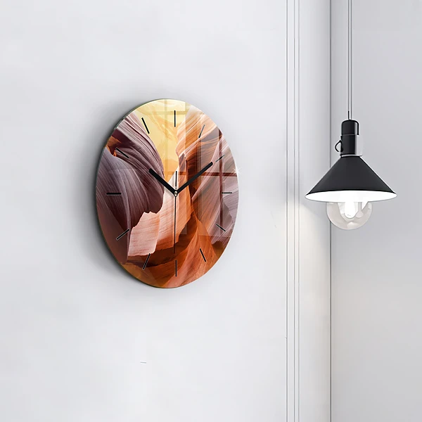 Wanduhr rund mit motiv Antilopenschlucht