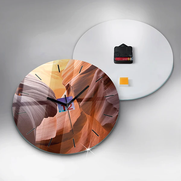 Wanduhr rund mit motiv Antilopenschlucht