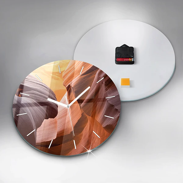 Wanduhr rund mit motiv Antilopenschlucht