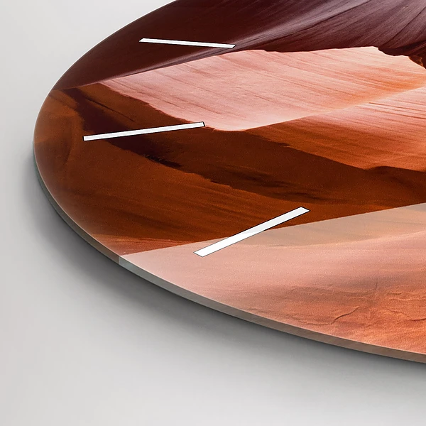Wanduhr rund mit motiv Antilopenschlucht