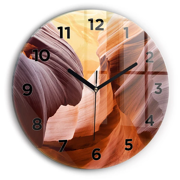 Wanduhr rund mit motiv Antilopenschlucht