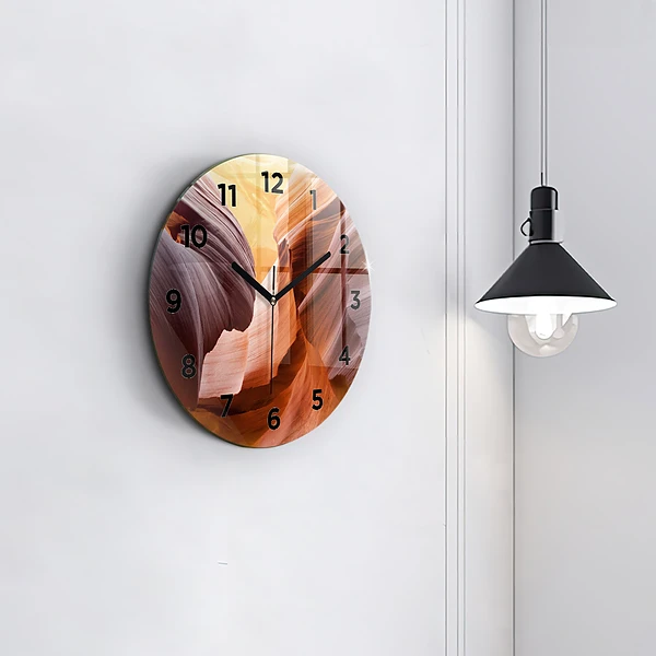 Wanduhr rund mit motiv Antilopenschlucht