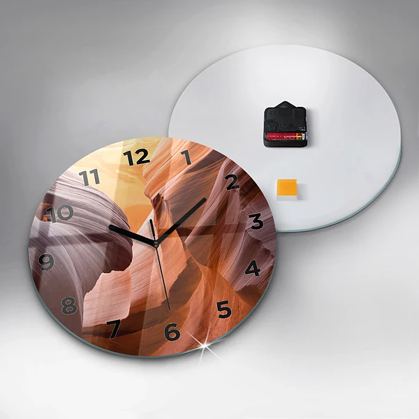 Wanduhr rund mit motiv Antilopenschlucht