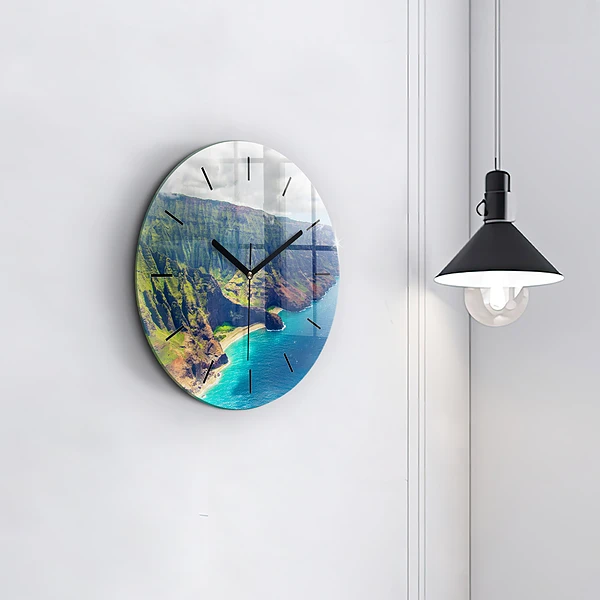Wanduhr rund Hawaiianisches Meer