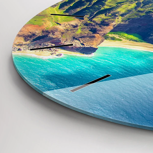Wanduhr rund Hawaiianisches Meer